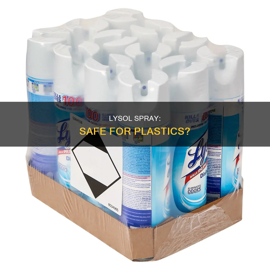 is lysol spray ok on plastics