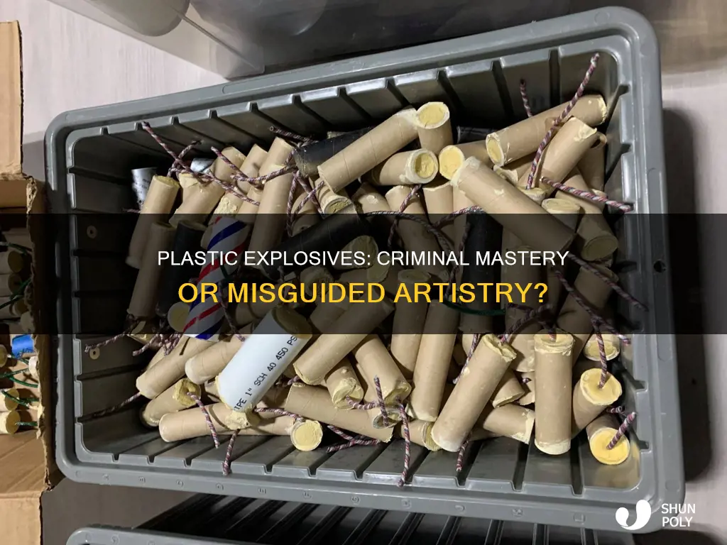 is making plastic explosives a crime