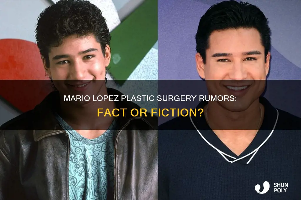 is mario lopez getting plastic surgery