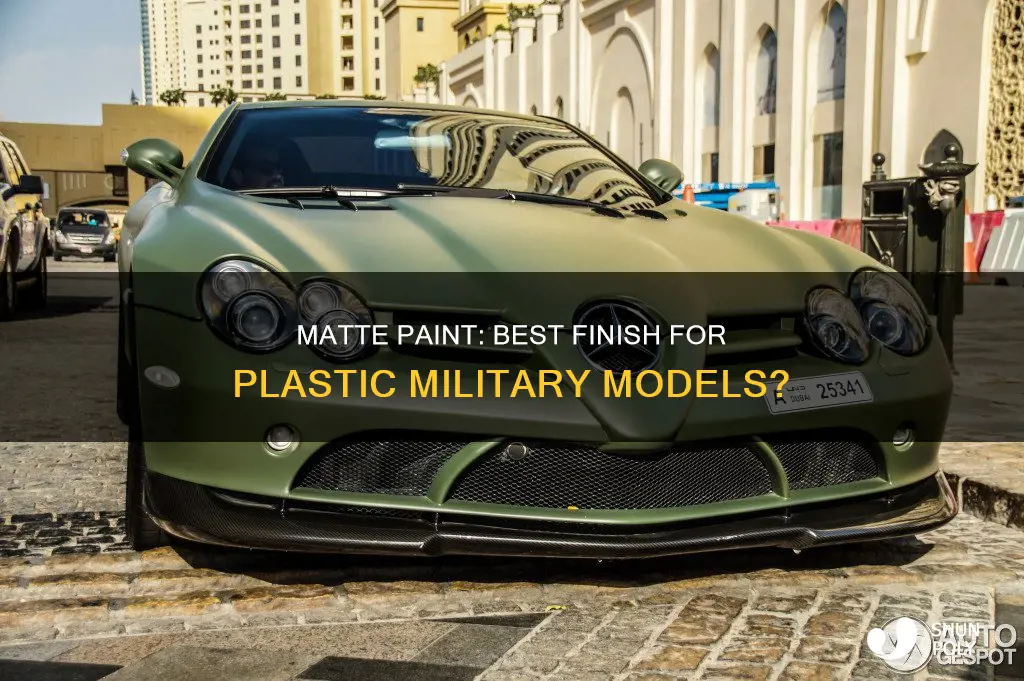 is matte paint best for plastic military models