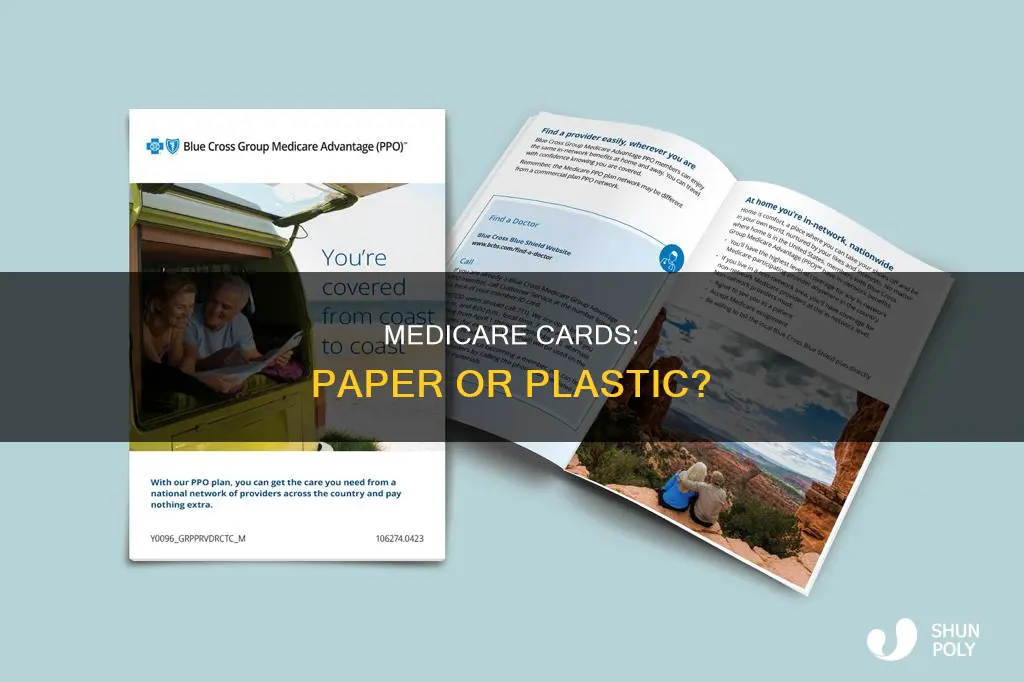 is medicare card paper or plastic