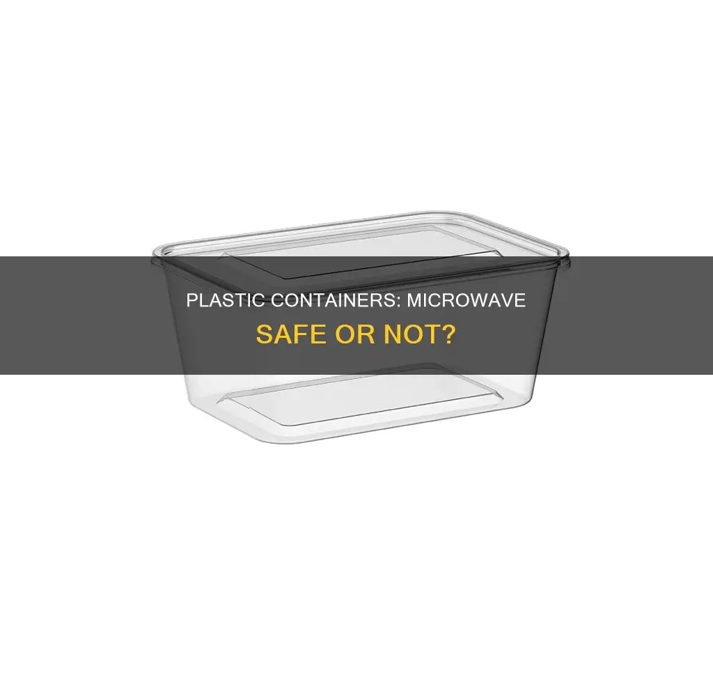 is microwaving food in plastic containers bad