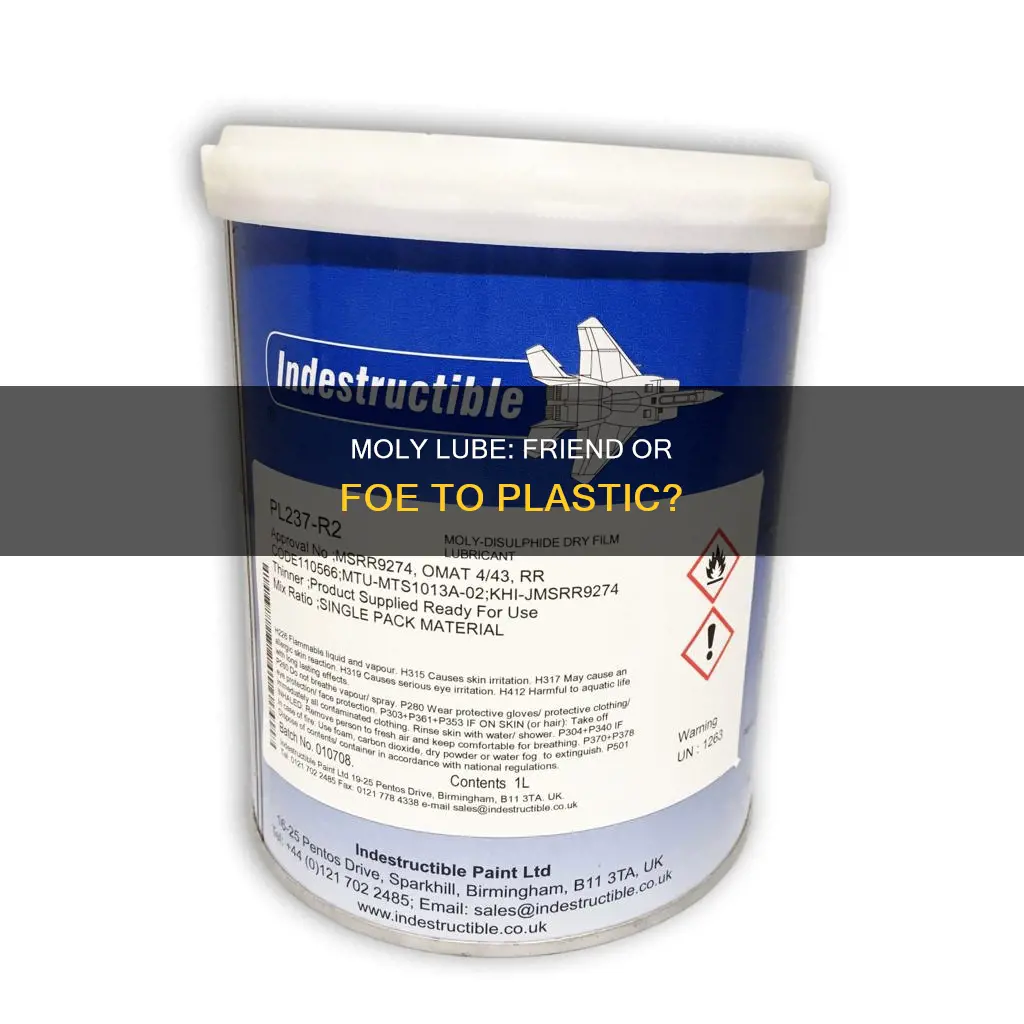 is moly lube good on plastic