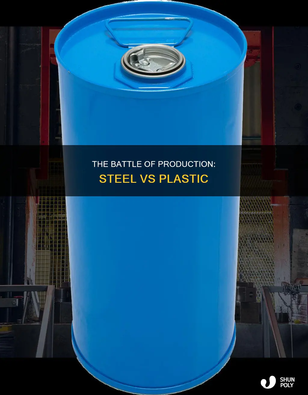 is more plastic or steel produced