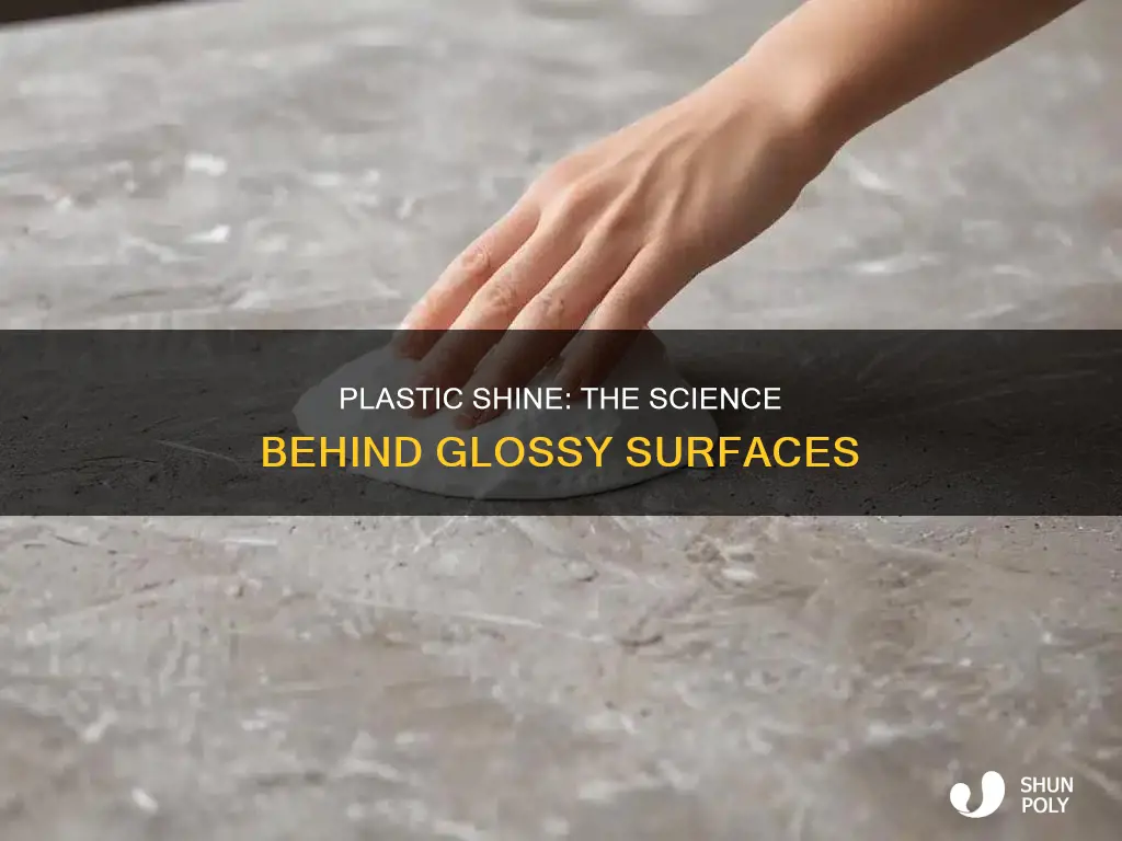 is most plastic shiny without paint