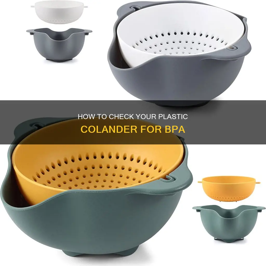 is my plastic colander bpa free