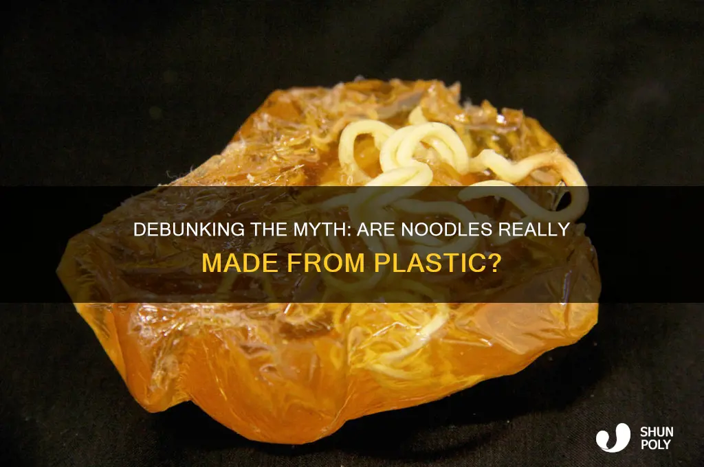is noodles made out of plastic