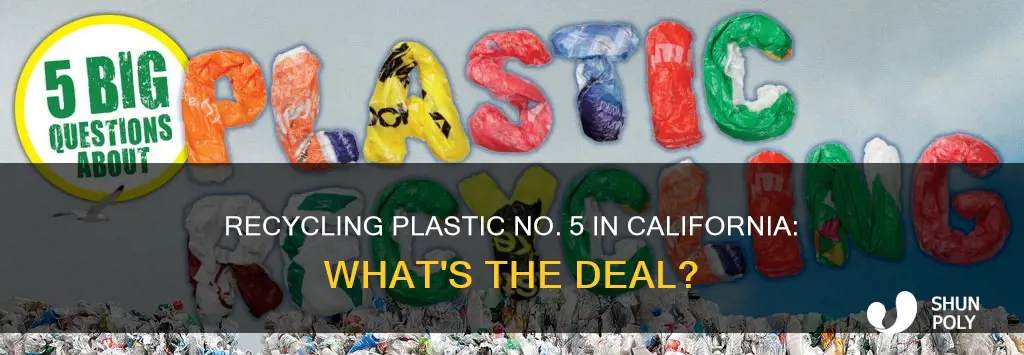 is number 5 recyclable plastic in california