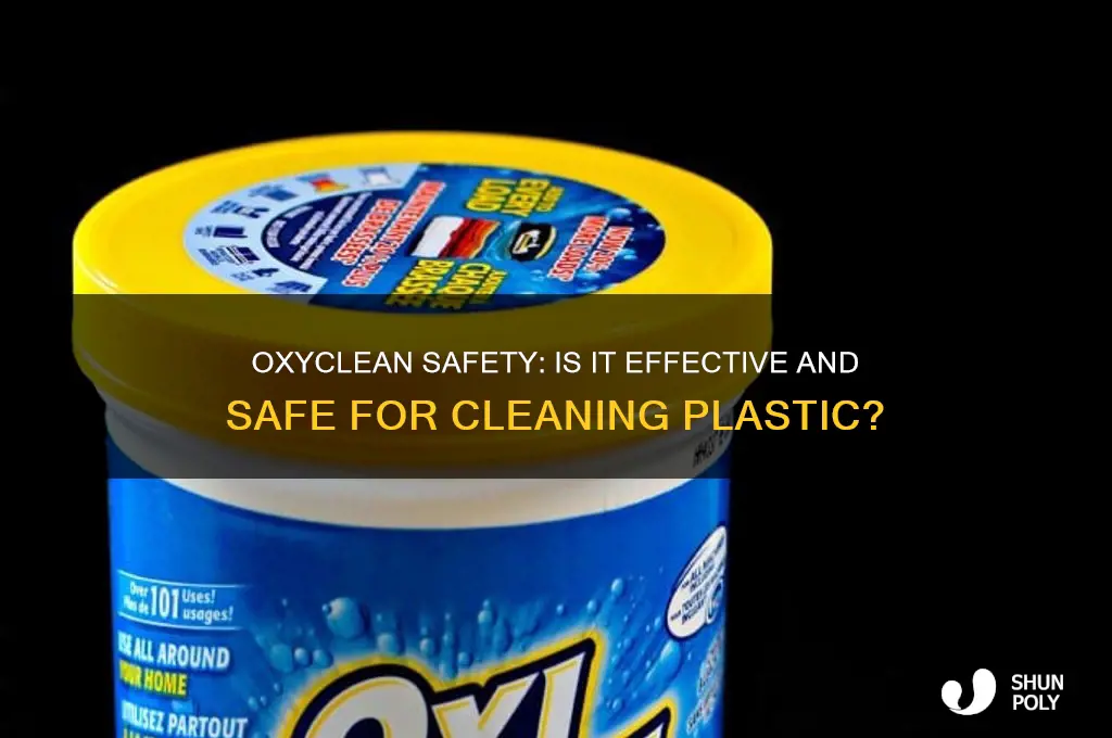 is oxyclean safe to clean plastic