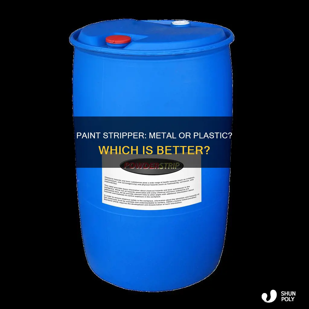 is paint stripper better on metal or plastic