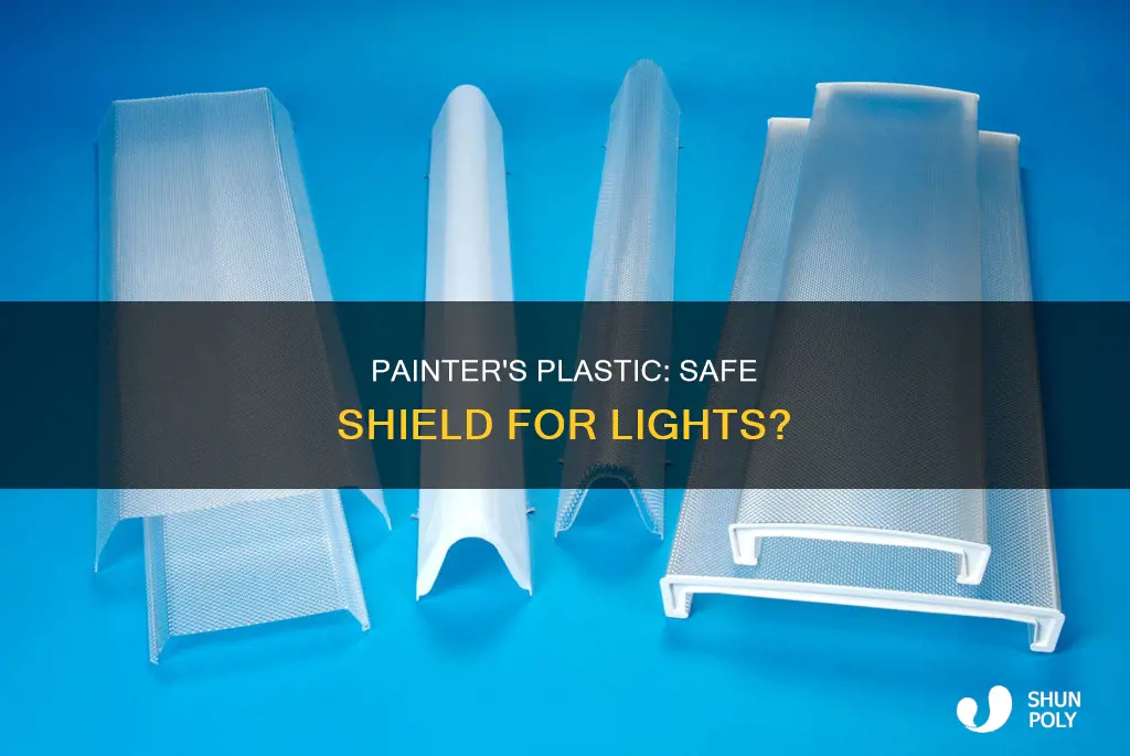 is painter plastic safe for lights