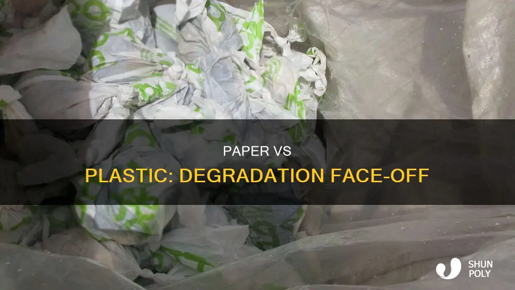 is paper more degradable than plastic