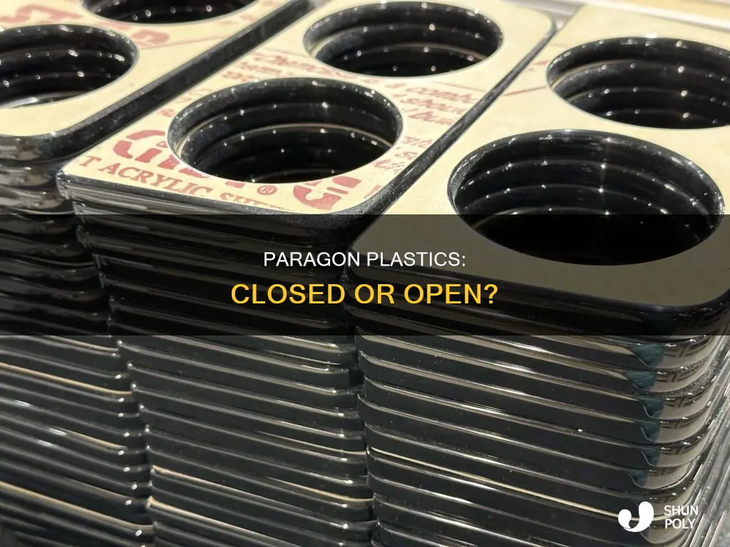 is paragon plastics in titusville fl closed