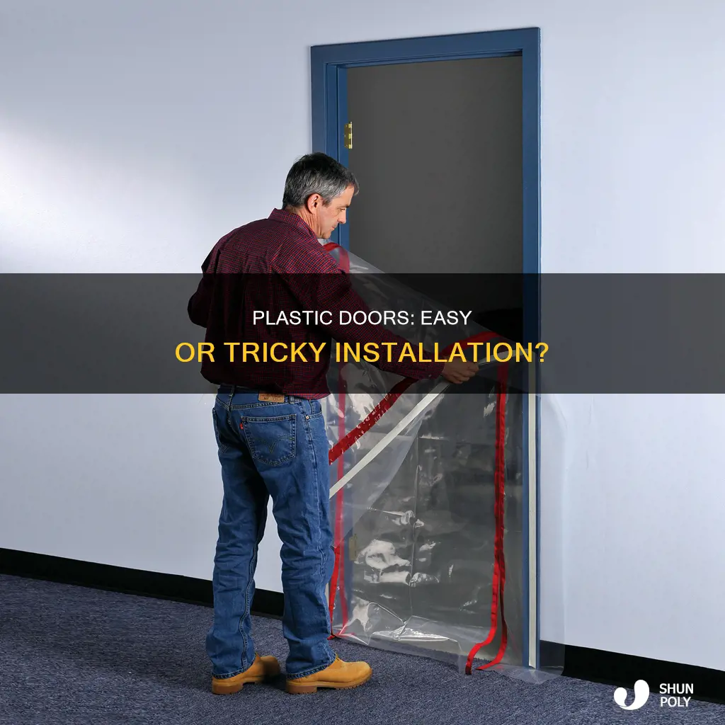 is planeing a plastic door hard