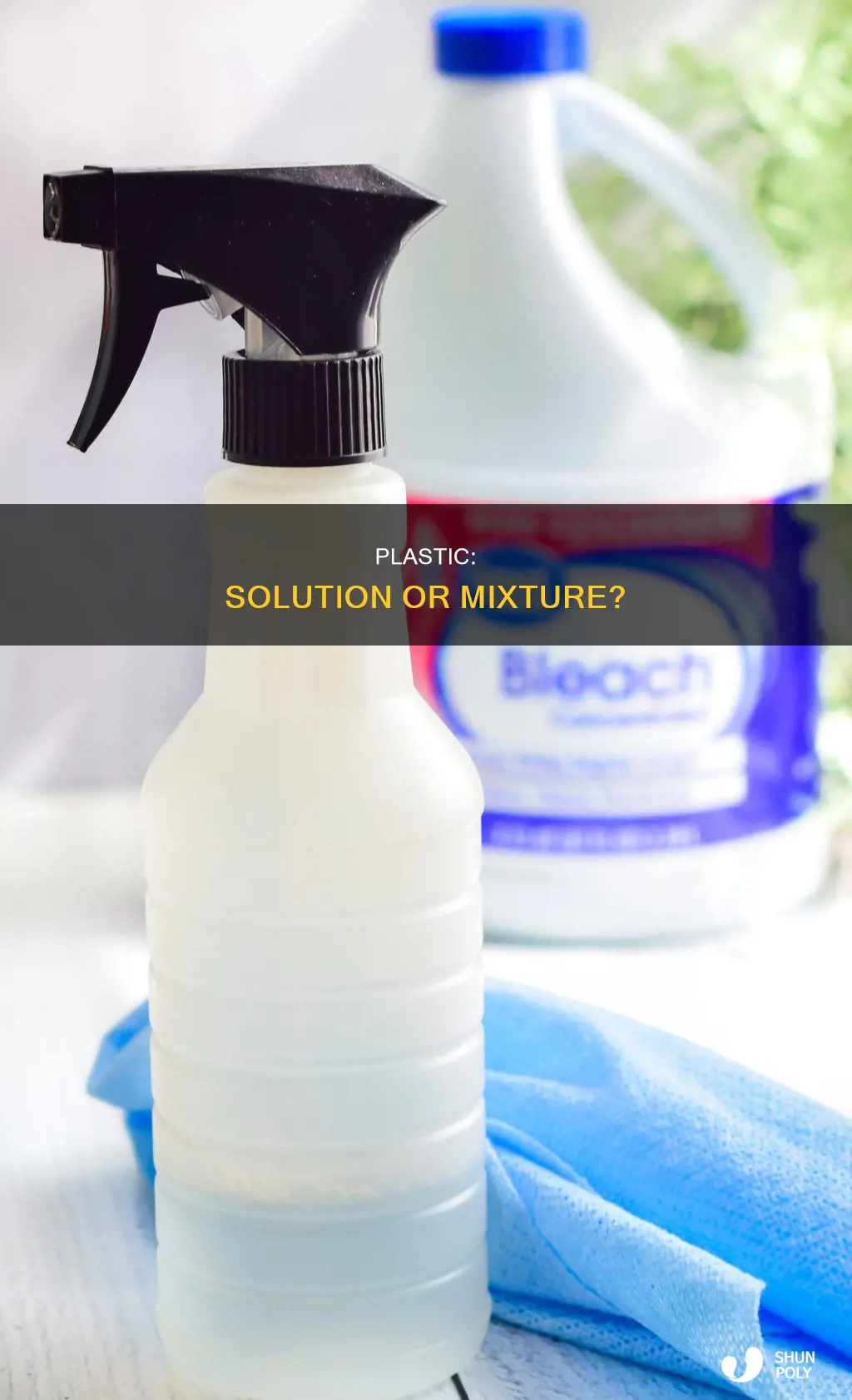 is plastic a solution or mixture
