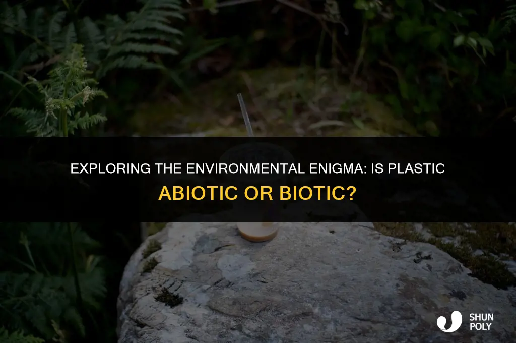 is plastic abiotic or biotic