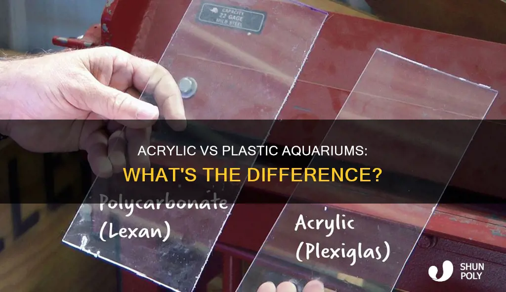 is plastic aquarium the same as acrylic