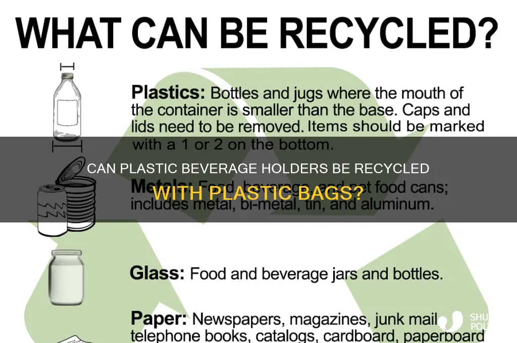 is plastic beverage holders recycable with plastic bags
