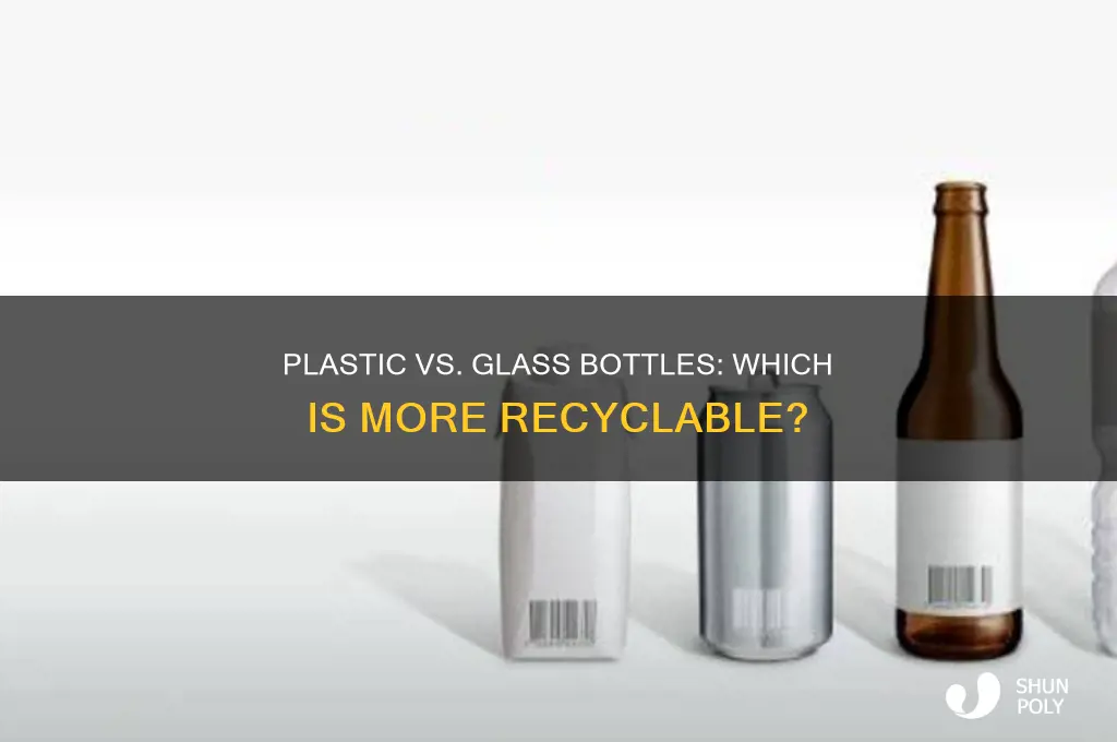 is plastic bottles more recylable than glass bottles