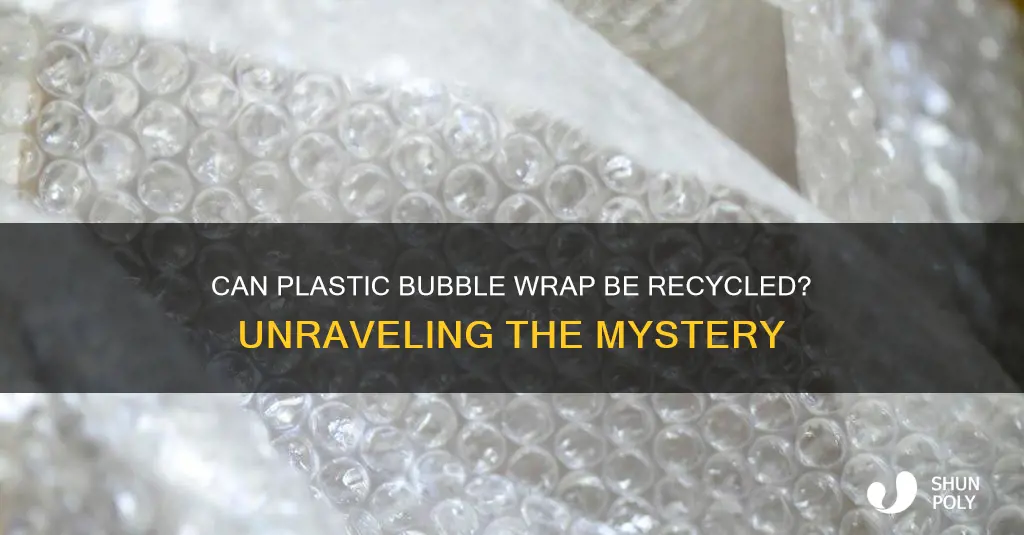 is plastic bubble wrap recyclable