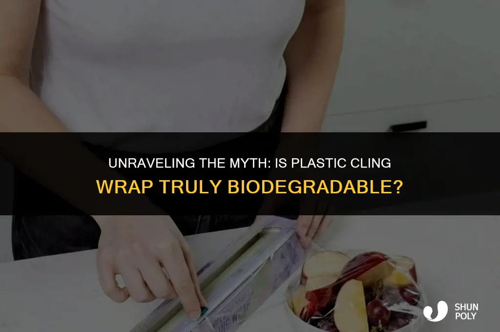 is plastic cling wrap biodegradable
