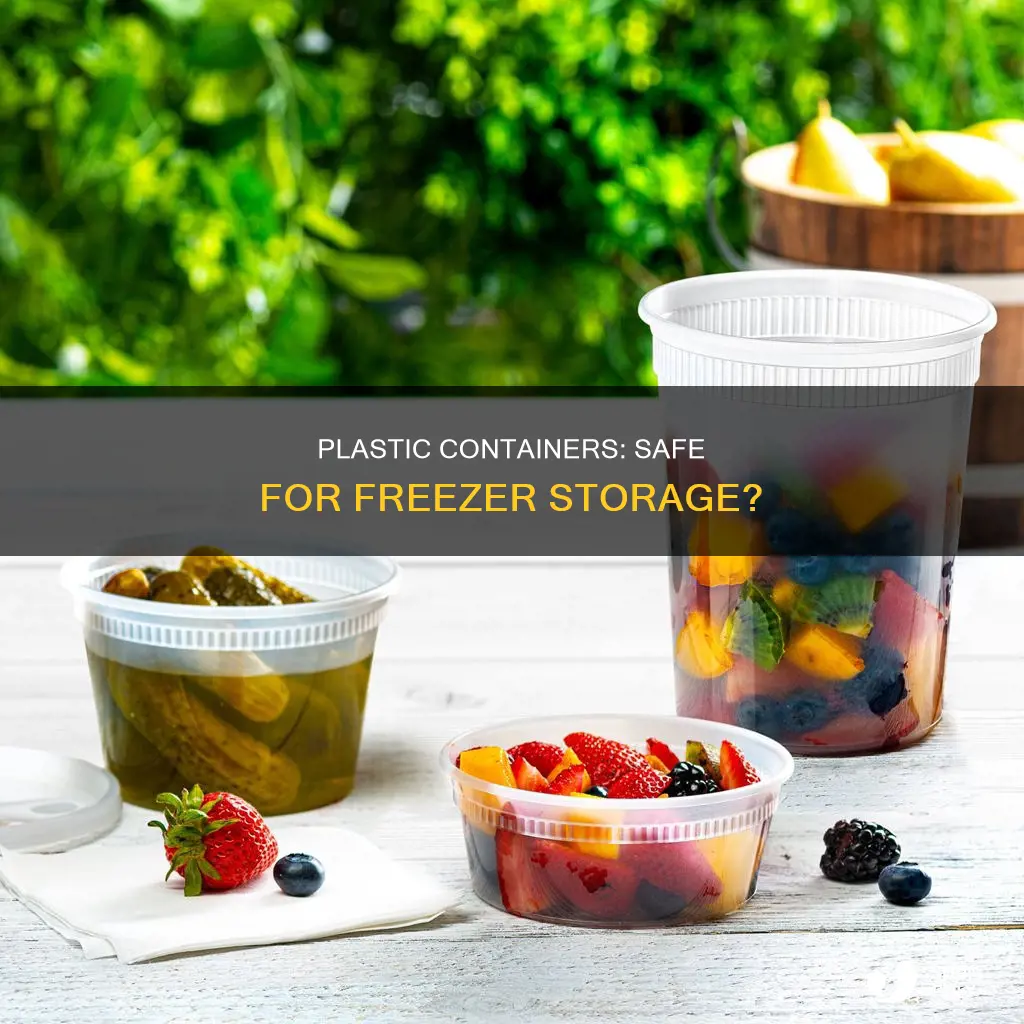 is plastic container ok to placed in freexer