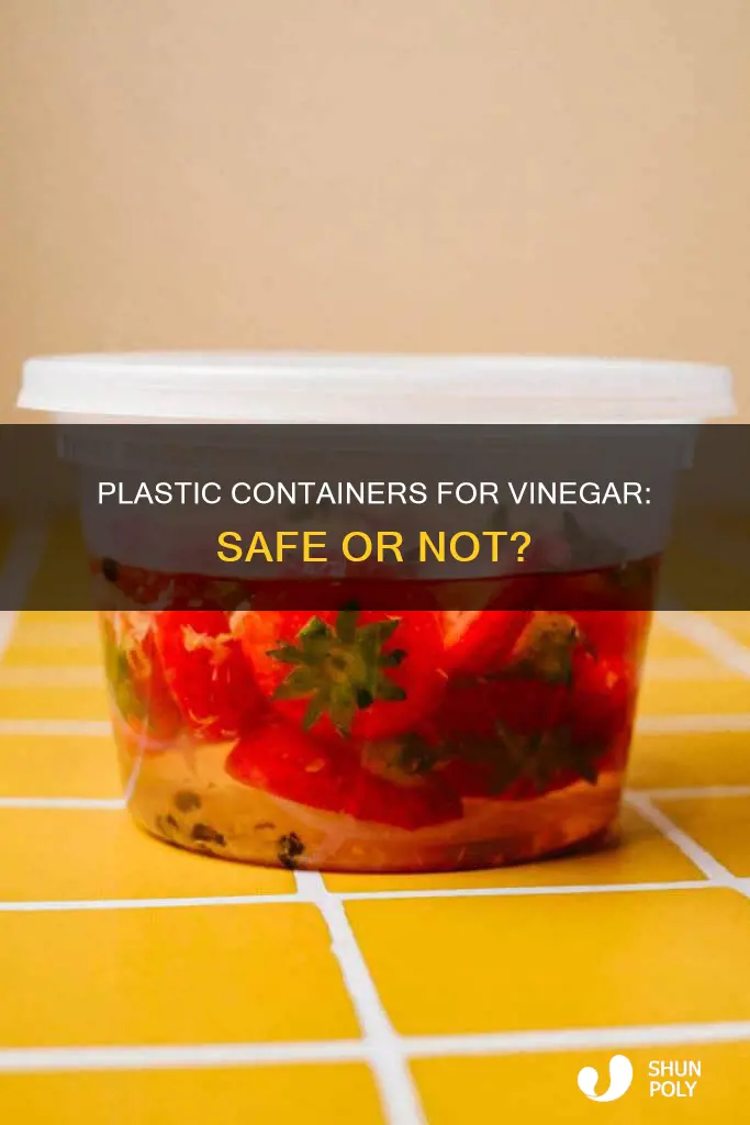 is plastic container okay for vinegar