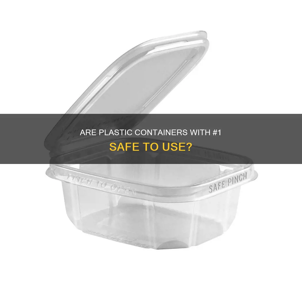 is plastic containers with a 1 safe