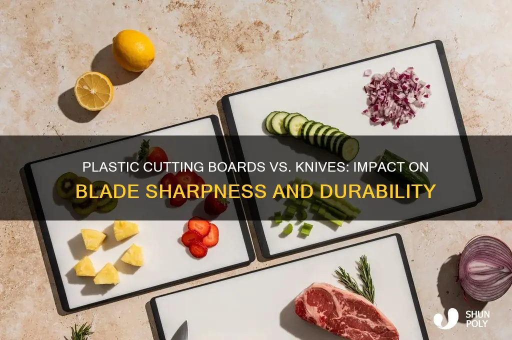 is plastic cutting board bad for knives