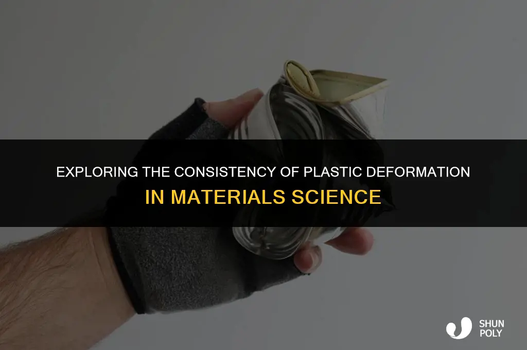 is plastic deformation consistent