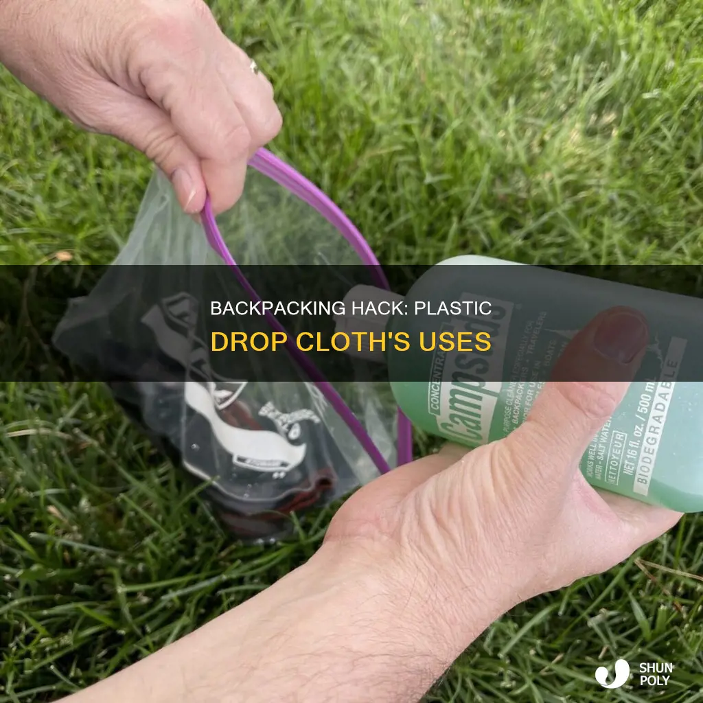 is plastic drop cloth for backpacking