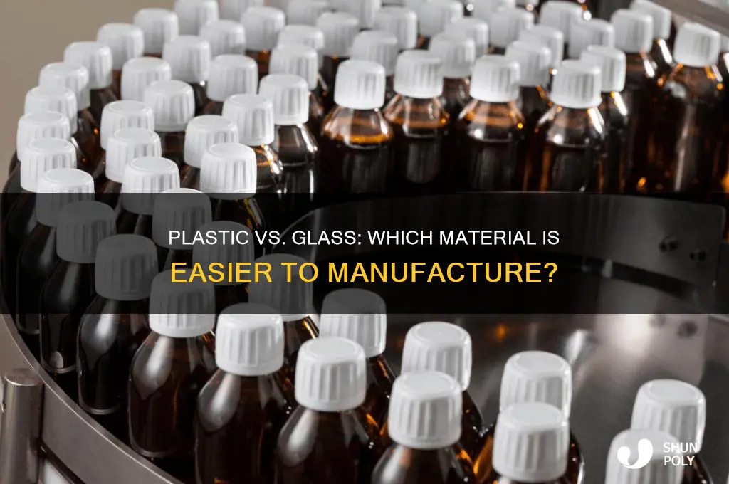 is plastic easier to make than glass
