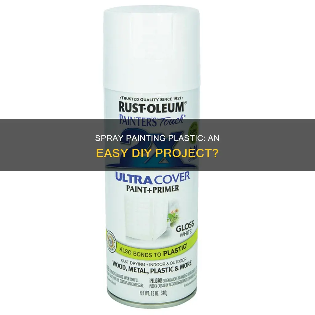 is plastic easy to spray paint