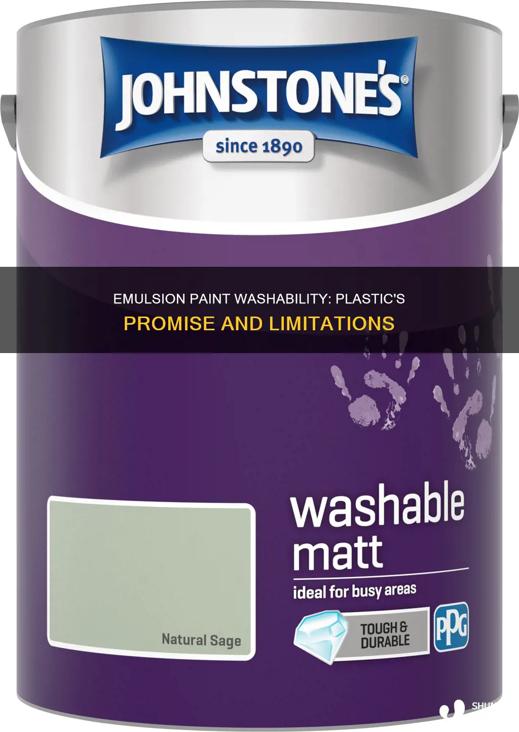is plastic emulsion paint washable