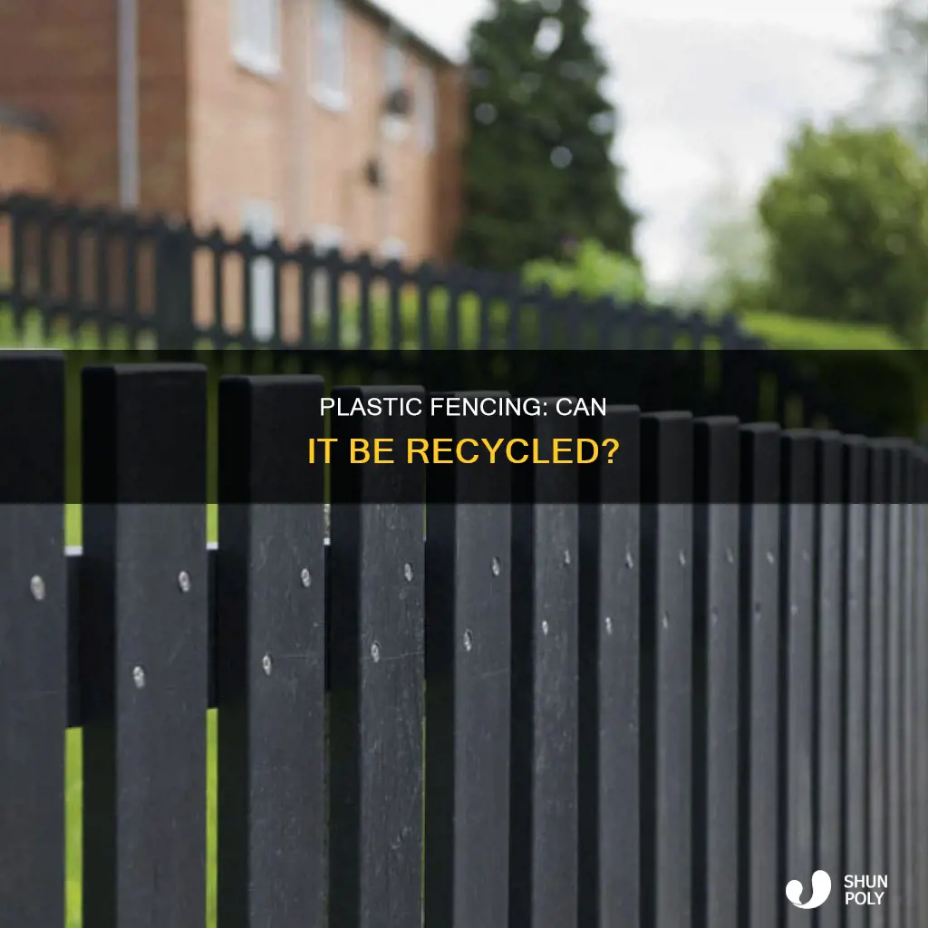 is plastic fencing recyclable