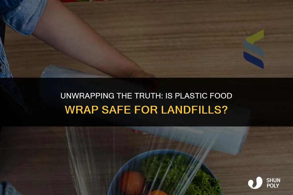 is plastic food wrap safe for landfills