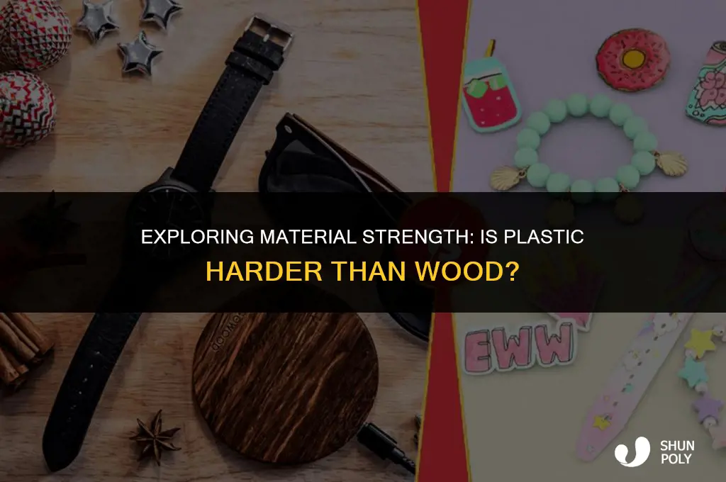is plastic harder than wood