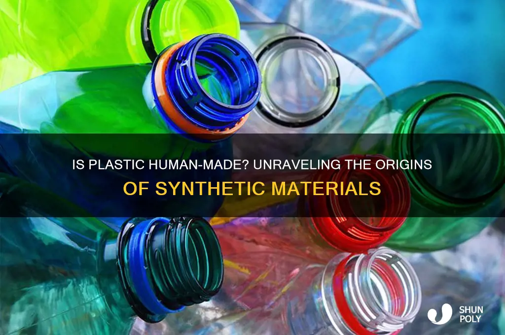 is plastic human made
