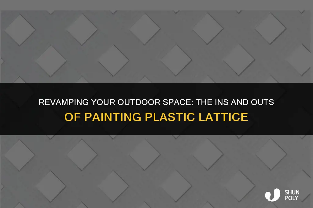is plastic lattice paintable
