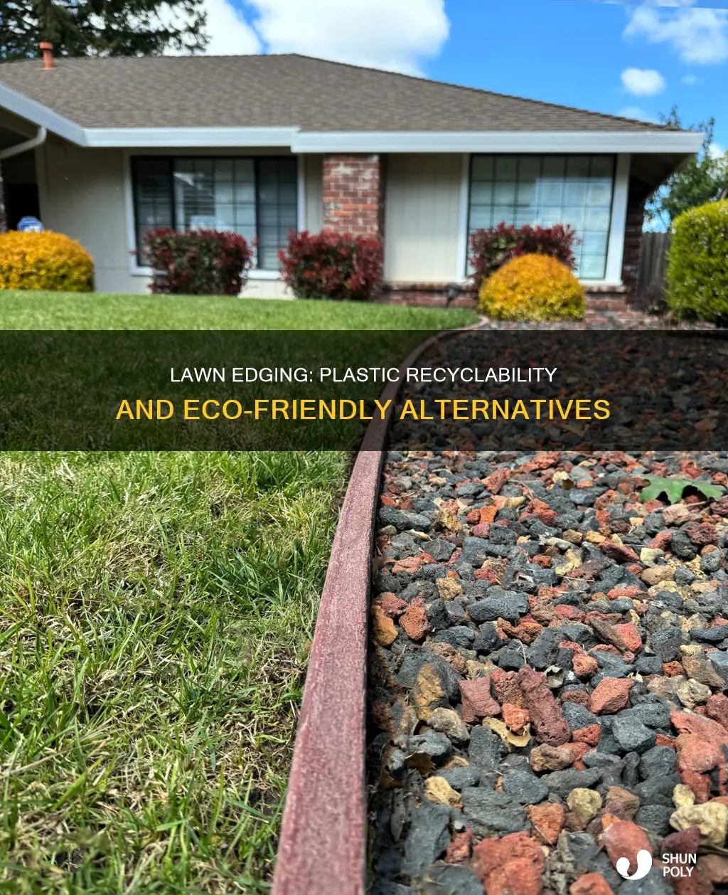 is plastic lawn edging recyclable