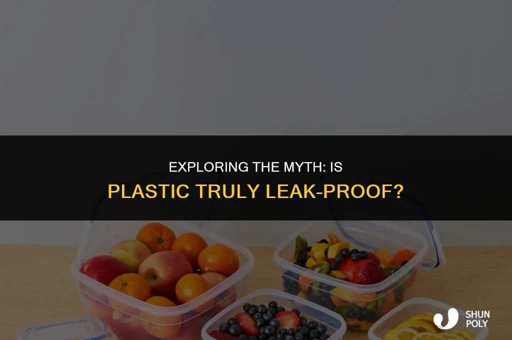 is plastic leak proof