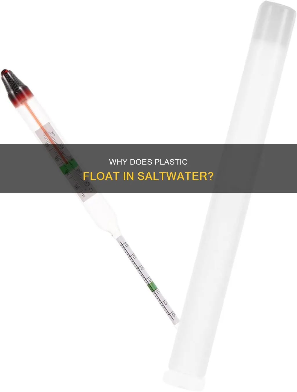 is plastic less dense than saltwater