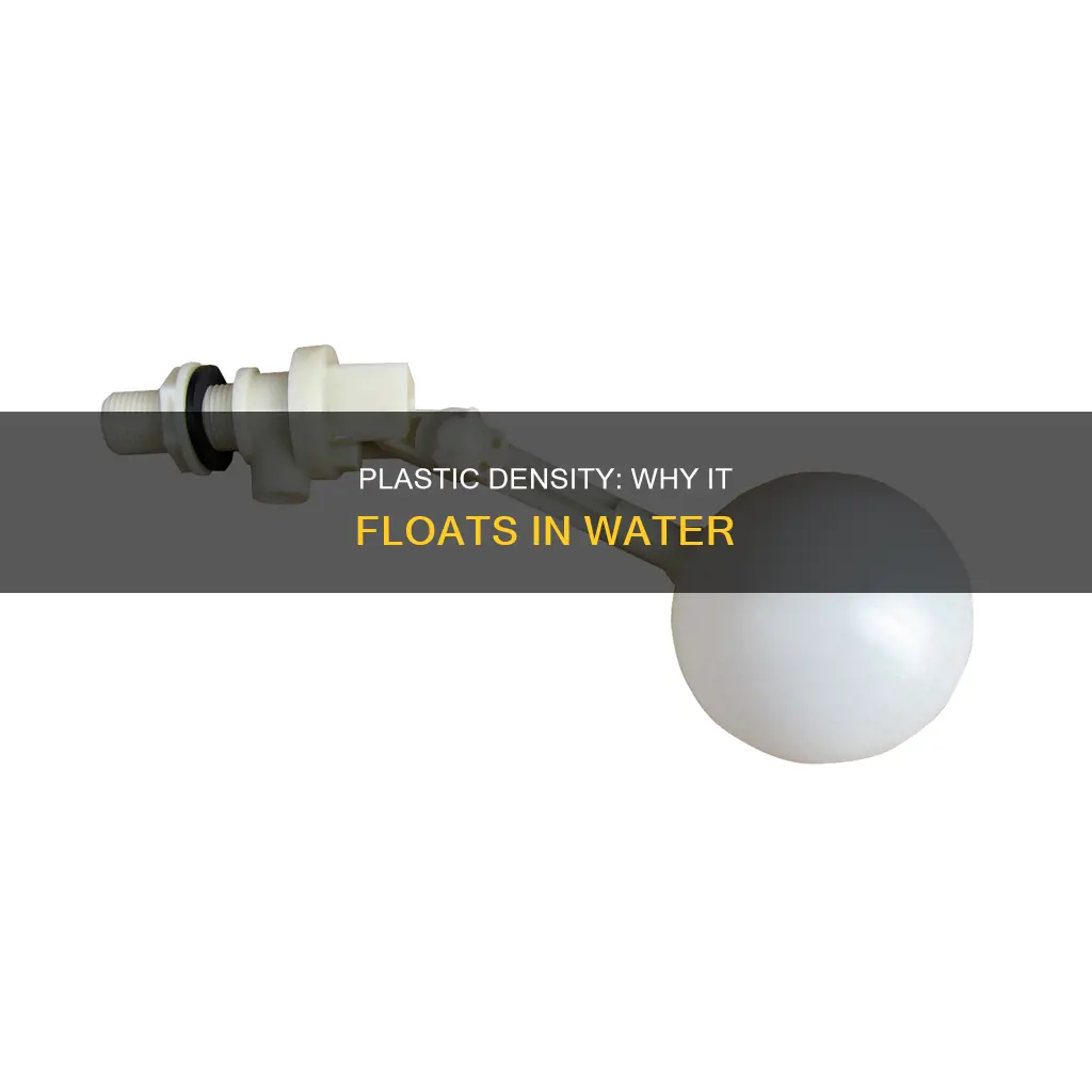 is plastic less dense than water