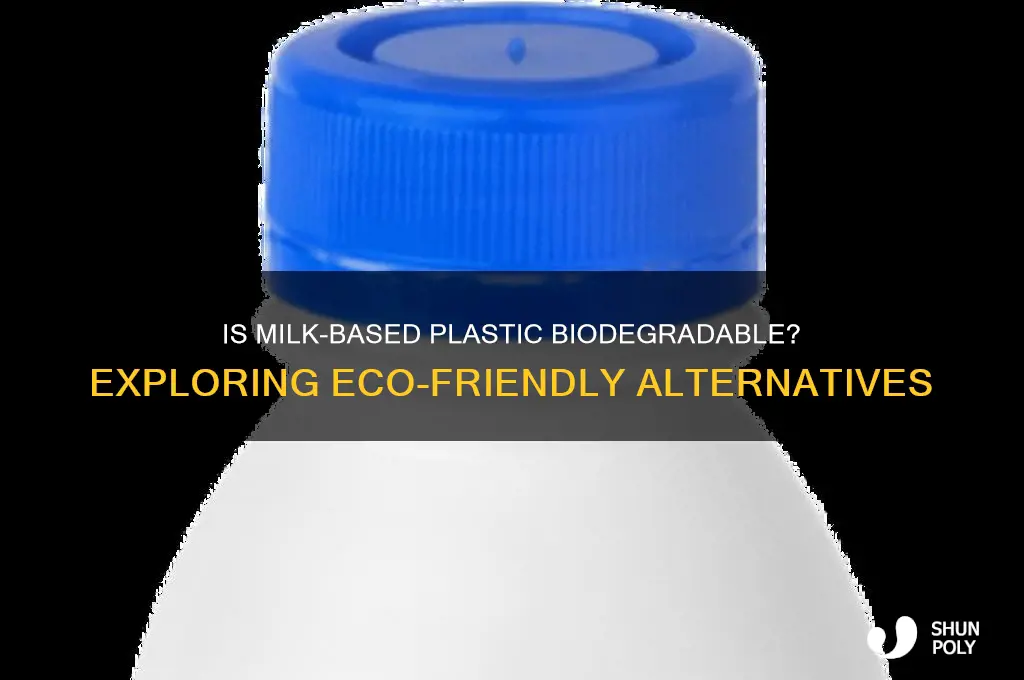 is plastic made from milk biodegradable