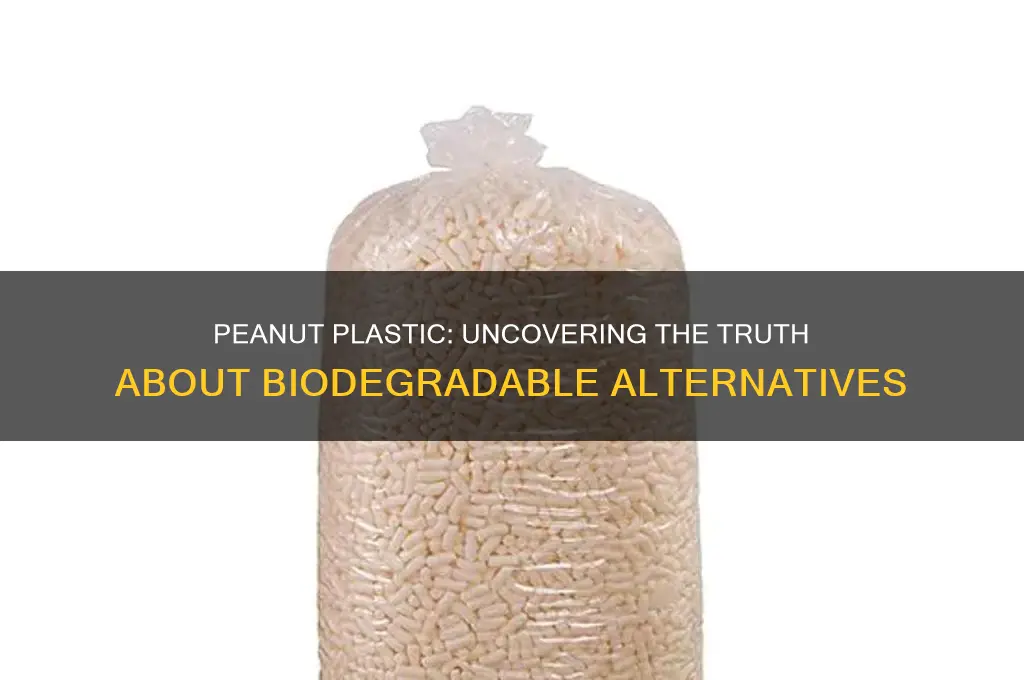 is plastic made from peanuts