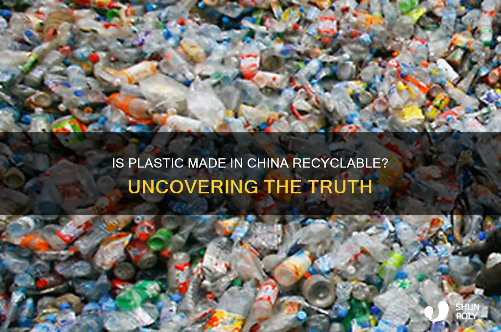 is plastic made in china recyclable