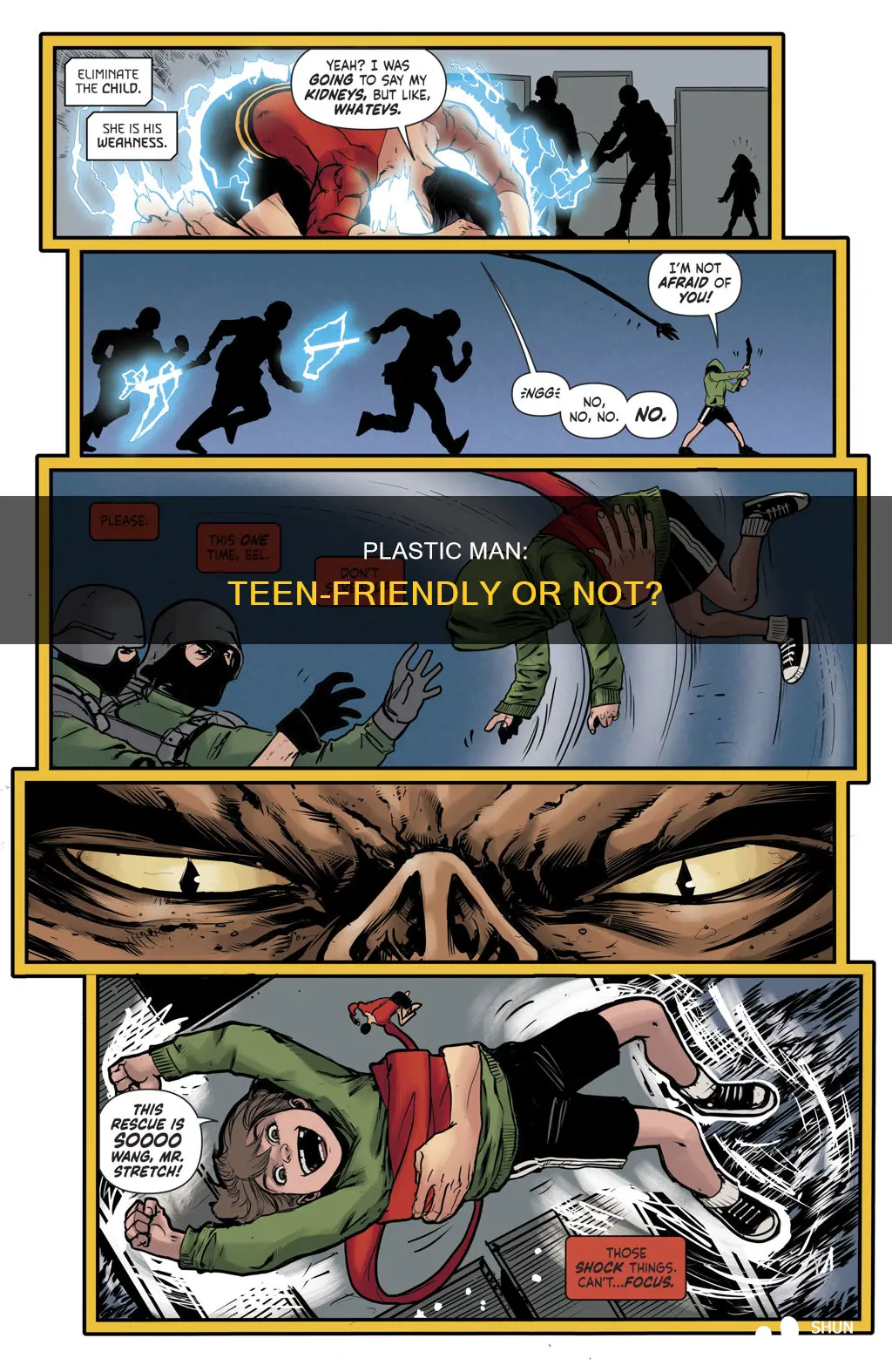 is plastic man appropriate for teenagers