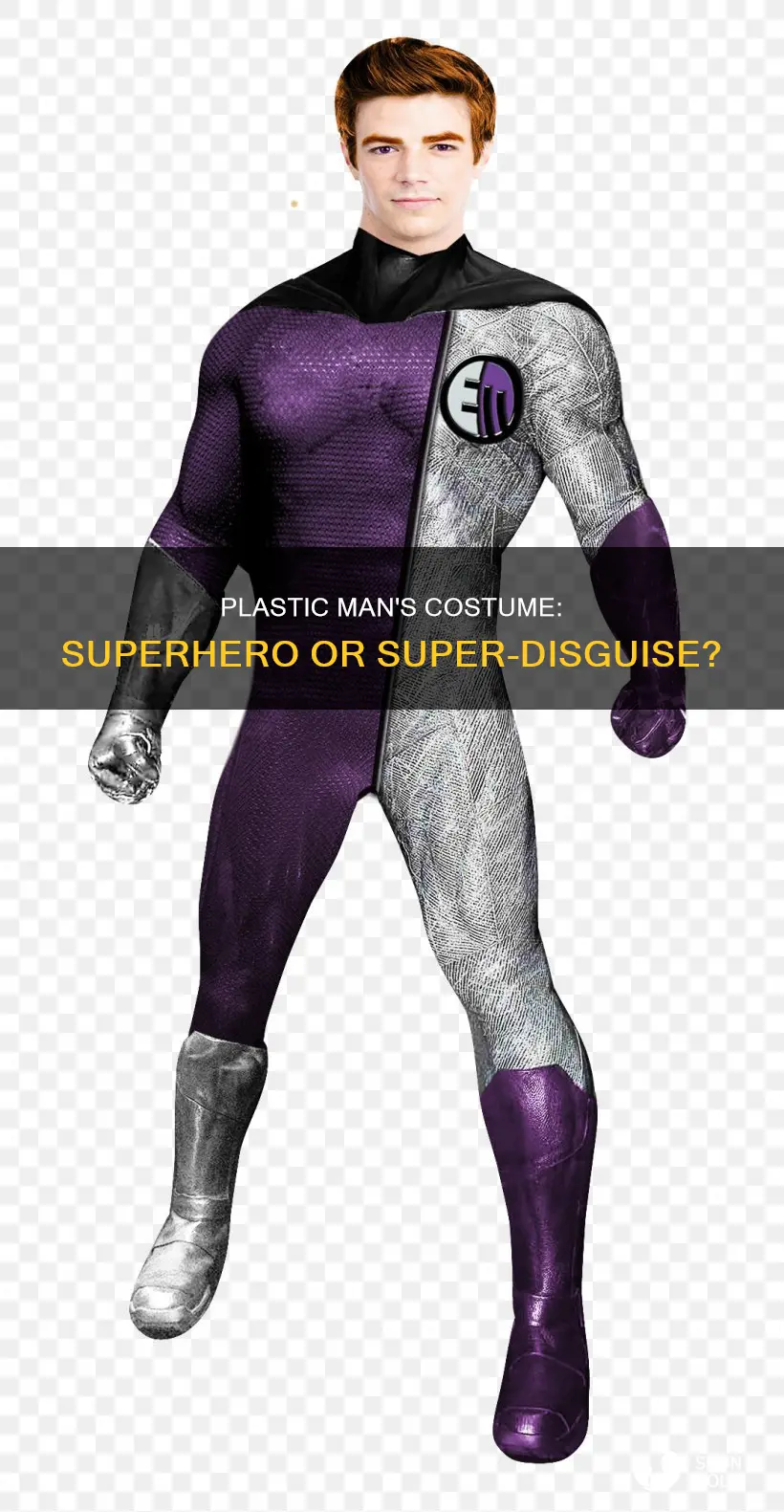 is plastic man wearing a costume