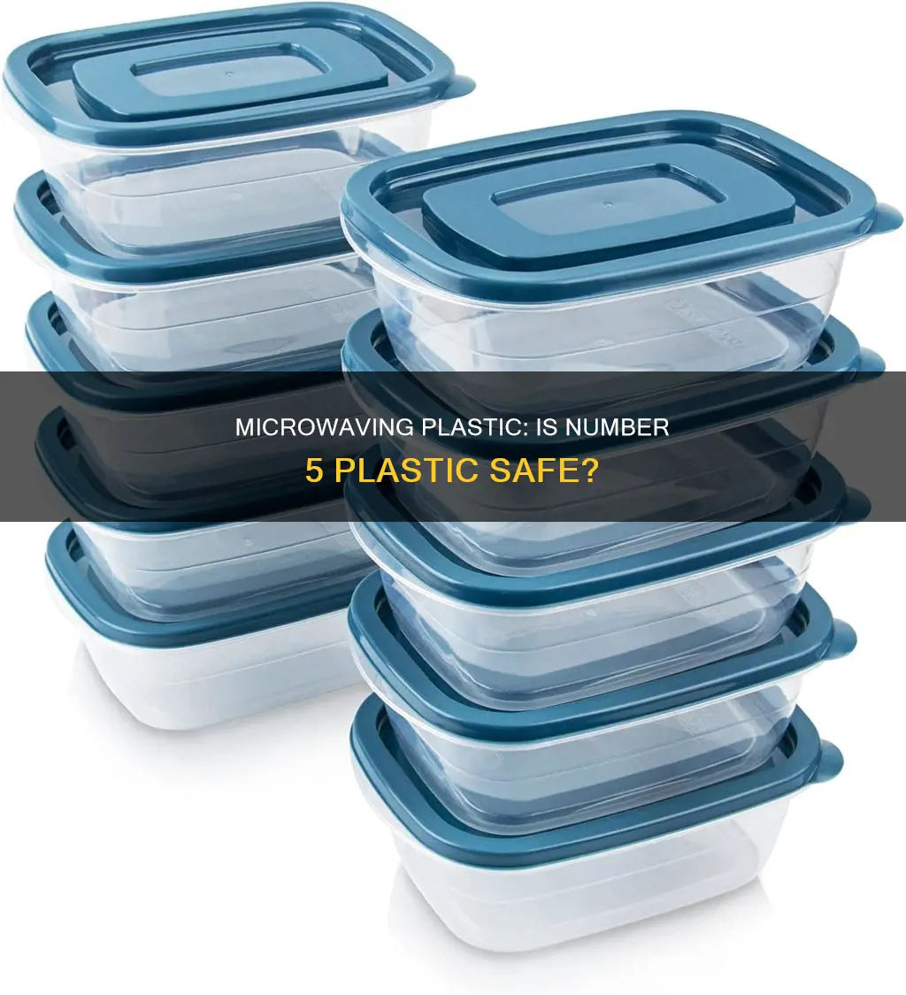 is plastic marked with 5 microwaveable