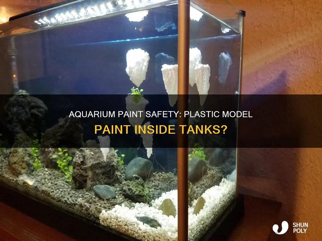 is plastic model paint safe inside aquariums